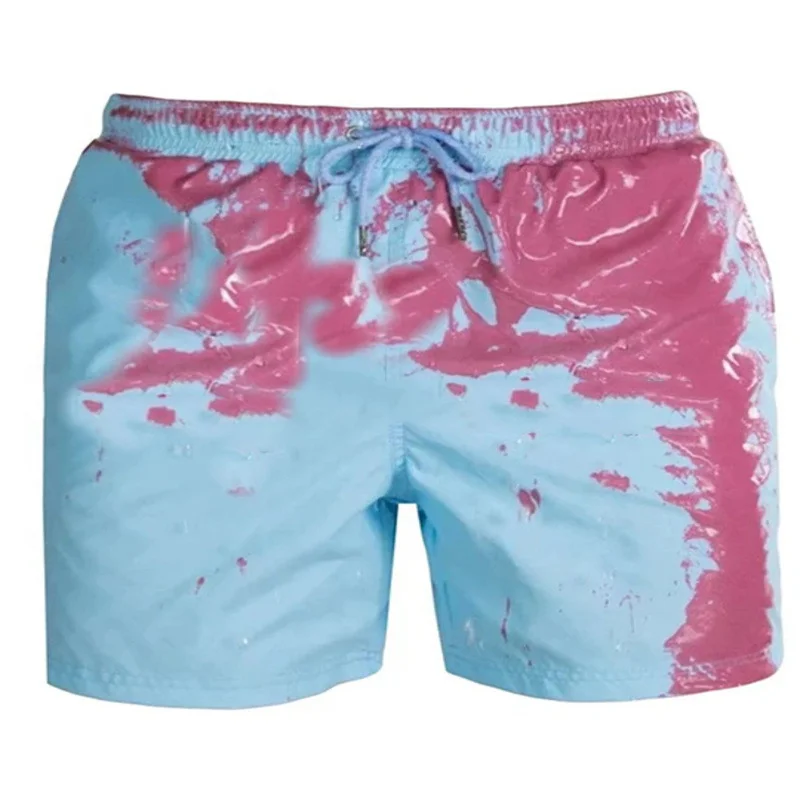 

The new summer beach pants color changing for men in the water and heat, beach pants