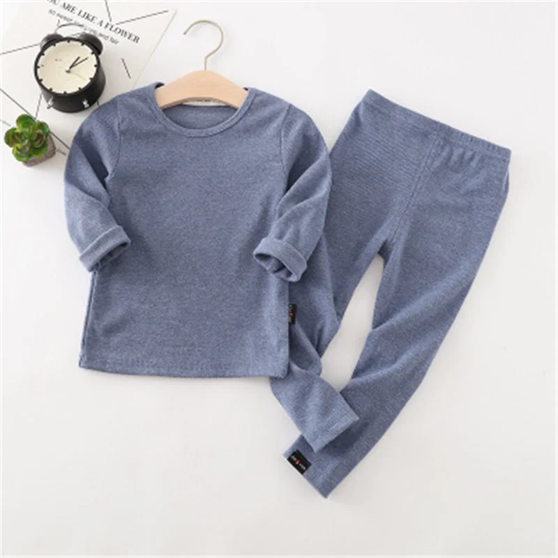 

Children's Pajamas Sets Baby Cotton Sleepwear Suit Boys Girls Clothing Long Sleeve Shirt Trousers Tops+Pants 2PCS