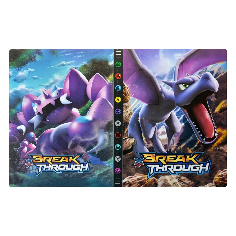 &Aacute;lbum de tarjetas Pokemon VMAX GX para ni&ntilde;os, carpeta de mapa de dibujos animados, juguetes de cartas de juego, regalos de Navidad, 432 Uds.-3
