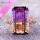 Кольцо из серебра 925 пробы с прямоугольным турмалином