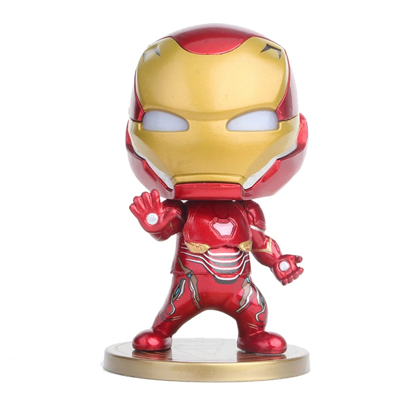 B spider-man 10CM Hasbro Мстители 3 Человек-паук экшн фигурка кукла модель игрушка шарнир подвижные Подарки Игрушка - Цвет: B spider-man 10CM