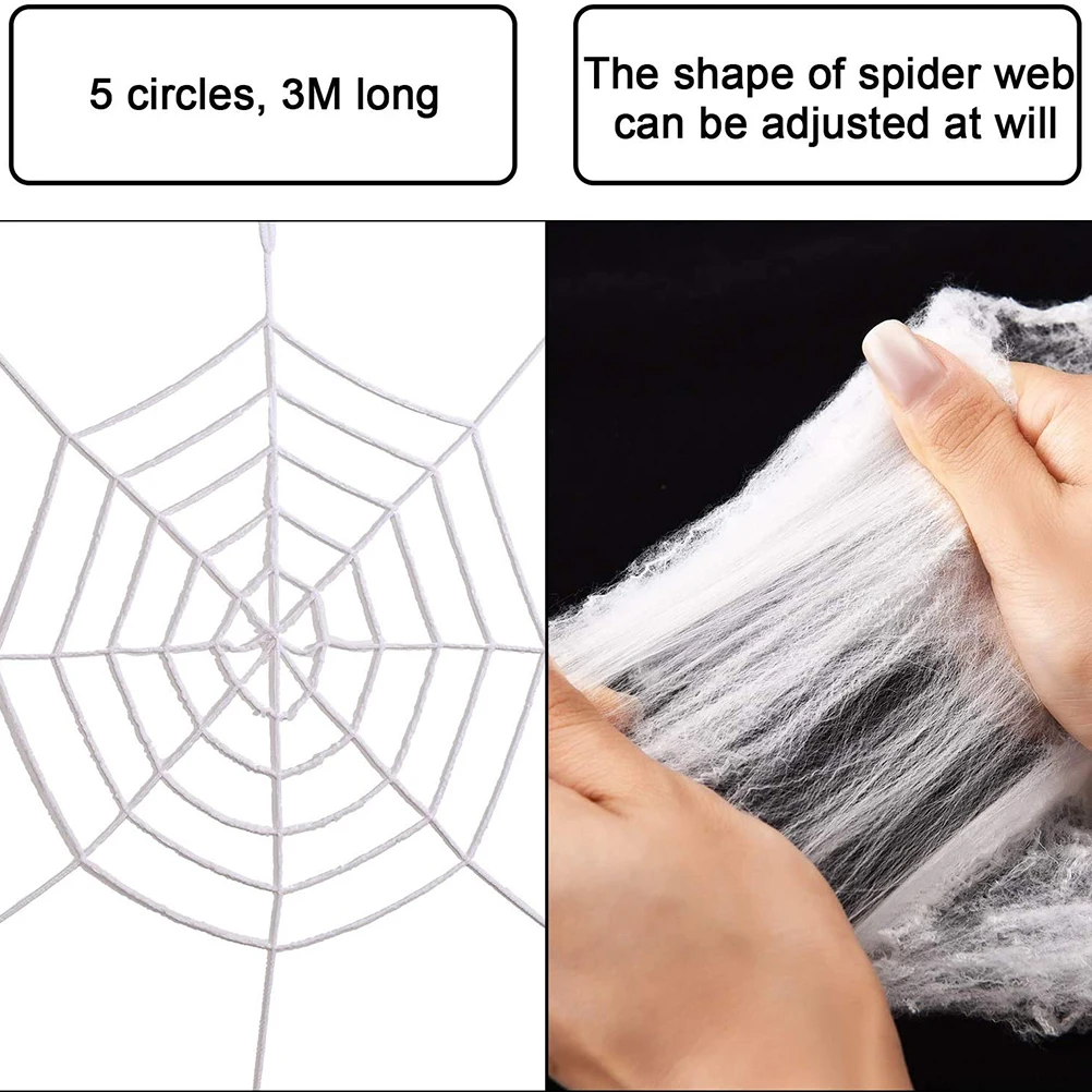Halloween Simulation Spider Web Decoration Horror Haunted House Bar Party Supplies Trick Novelty Toy #20 | Игрушки и хобби