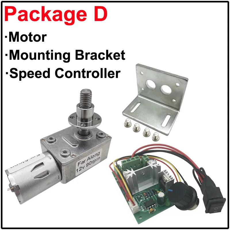 Редукторный двигатель постоянного тока 6 в 12 В 24 с резьбовым валом M8 длина 33 мм 6-150