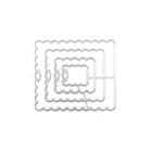 Пульсация прошитая прямоугольная рамка металлические Вырубные штампы Скрапбукинг стальные крафтовые штампы вырубки Тиснение бумажная карточка Сделай трафарет