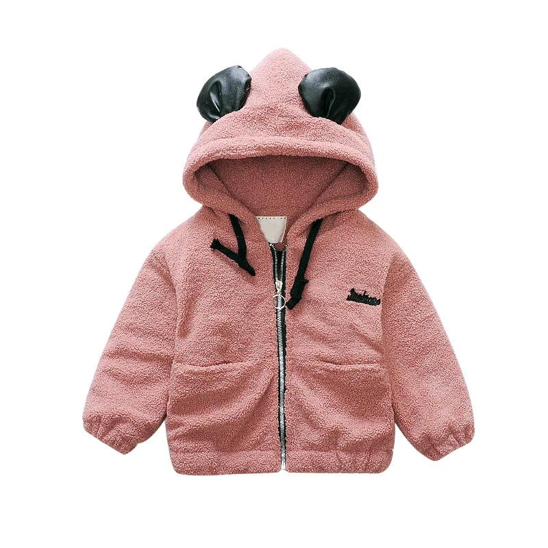

New Girls Plush Fleece Thickened Coat Children 4-14T Clothing Autumn Winter Toddler Kids Boys Lambs Wool Warm Cotton Jacket