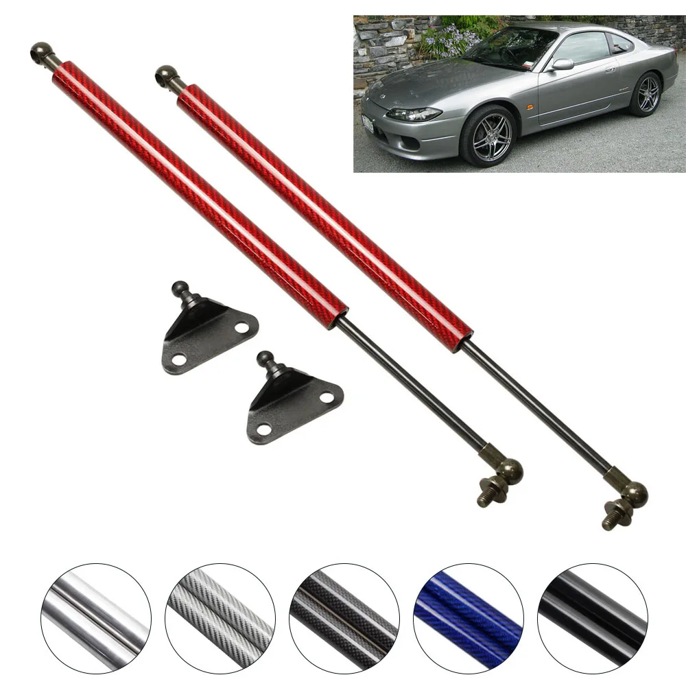 Для Nissan Silvia 200SX(S15) 1999-2002 купе с спойлером Liftgate Boot углеродное волокно Авто Газовые Пружинные стойки подъемные опоры