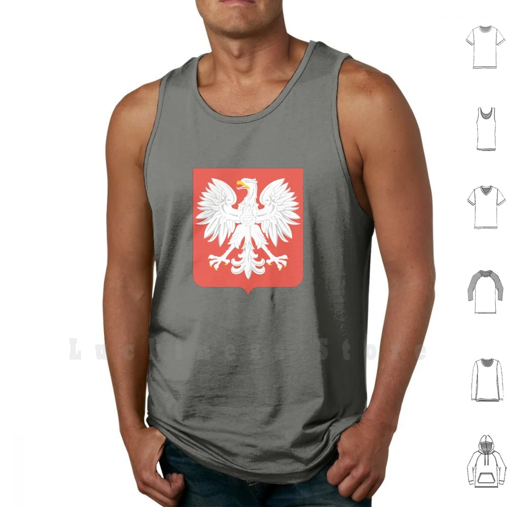 

Coat Of Arms Of People's Republic Of Poland , 1945 - 1989 tank tops vest 100% Cotton Coat Of Arms Of Peoples Republic Of Poland