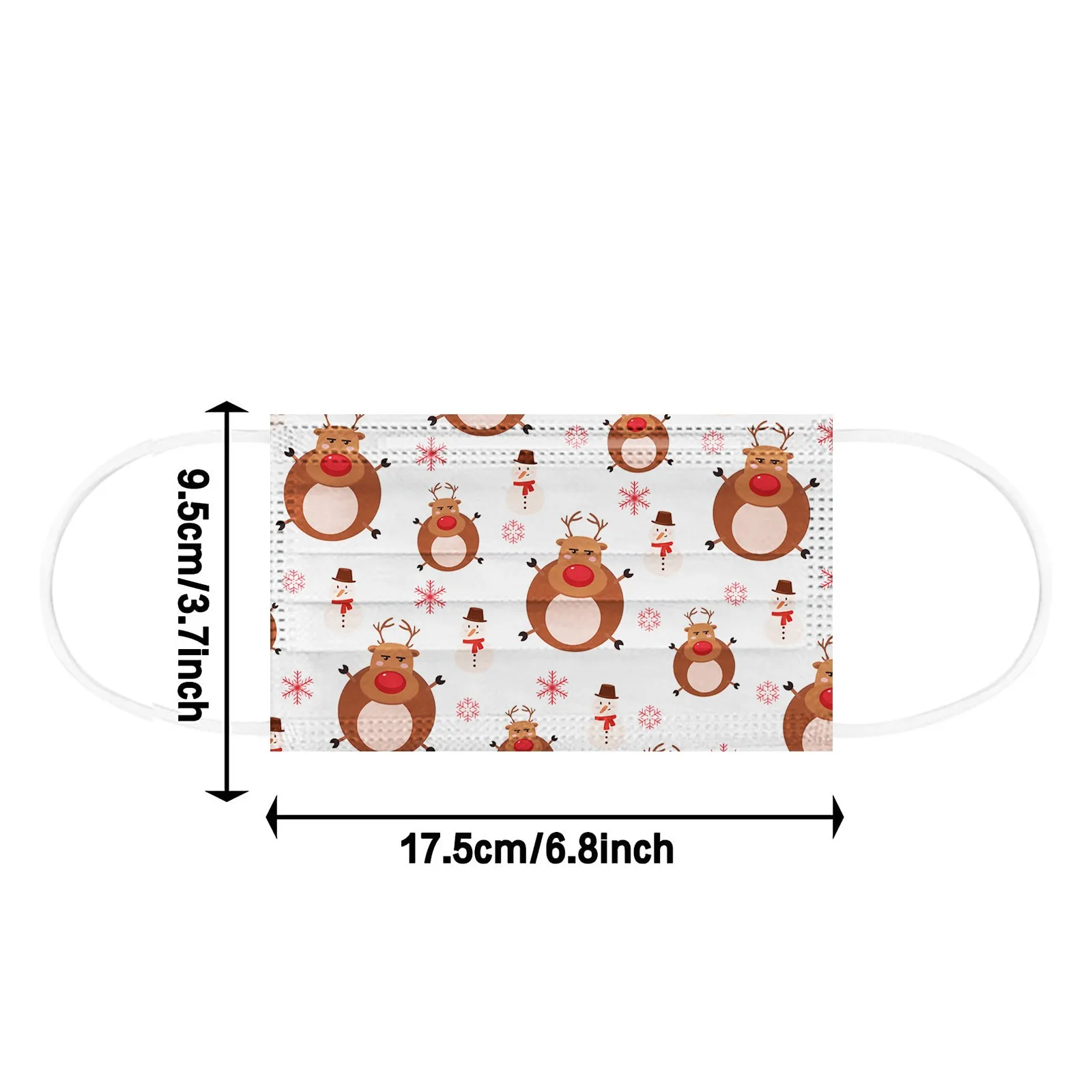 Маска для лица одноразовая трехслойная из нетканого материала 10 шт. |