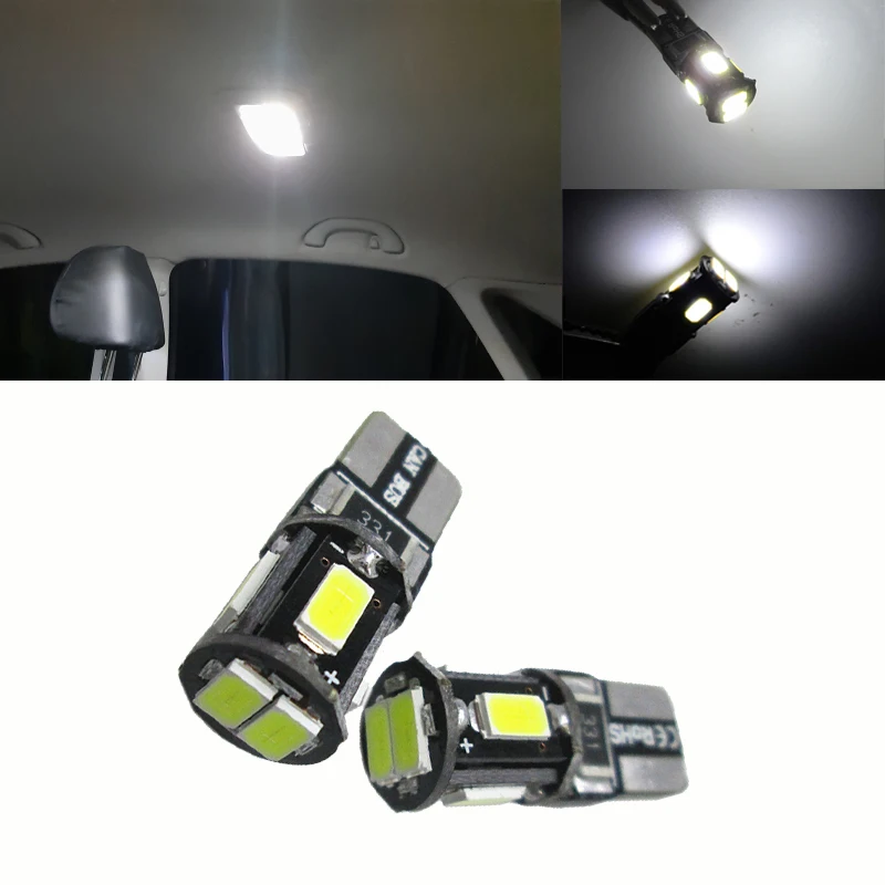 Автомобильный T10 5630 6SMD светодиодный светильник чип 174 168 W5W световой индикатор