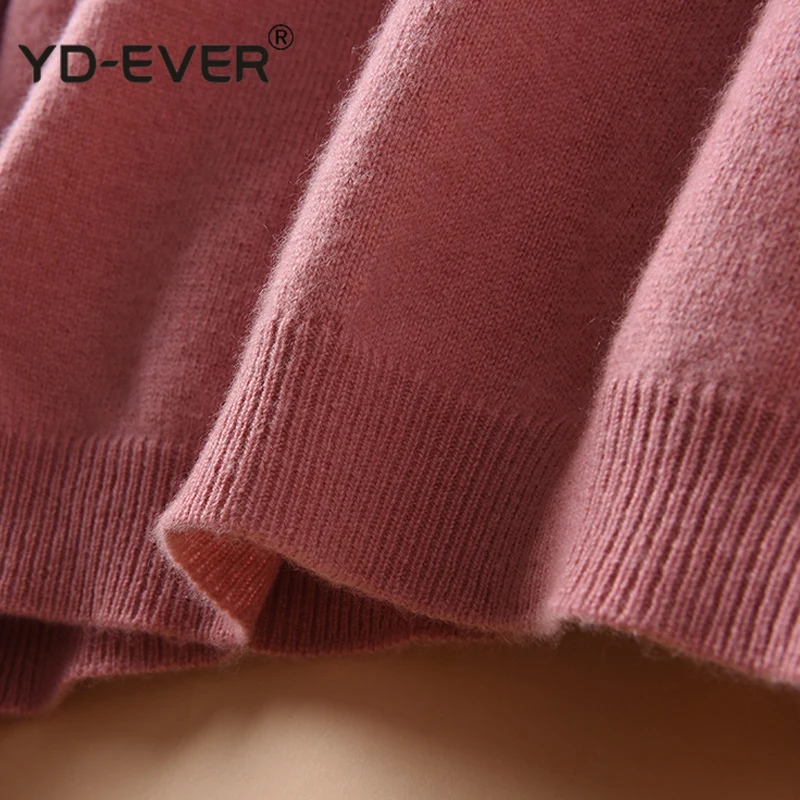 Высокое качество женский свитер 100% козья шерсть кашемир пуловеры зима новая мода