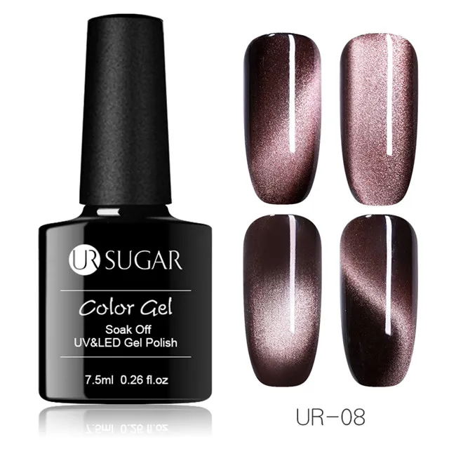 5D Cat Eye UV Gel 8 Ur Sugar 9D глаз хамелеона кота Гель-лак для ногтей УФ Магнитный Гель-лак золотой цвет замачиваемый УФ светодиодный Гель-лак для ногтей маникюрный лак - Цвет: 5D Cat Eye UV Gel 8