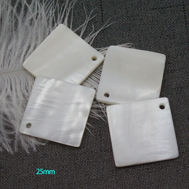 5 звёзд натуральная пресноводная ракушка квадратная подвеска изготовление