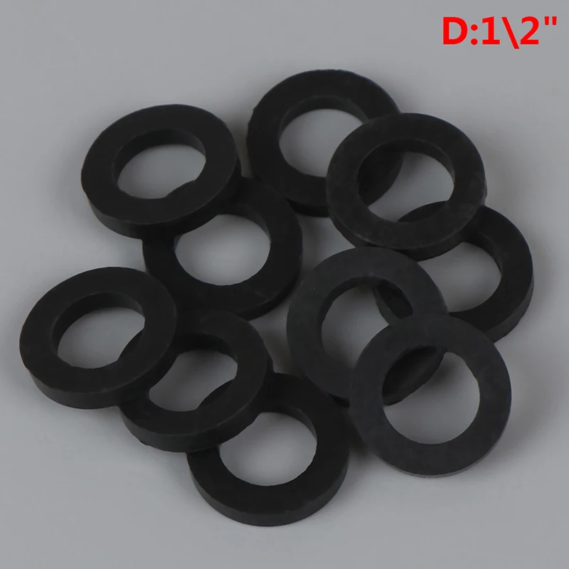 

Силиконовые плоские прокладки 1/2" 3/4" 1", белые и черные, набор из 10 штук