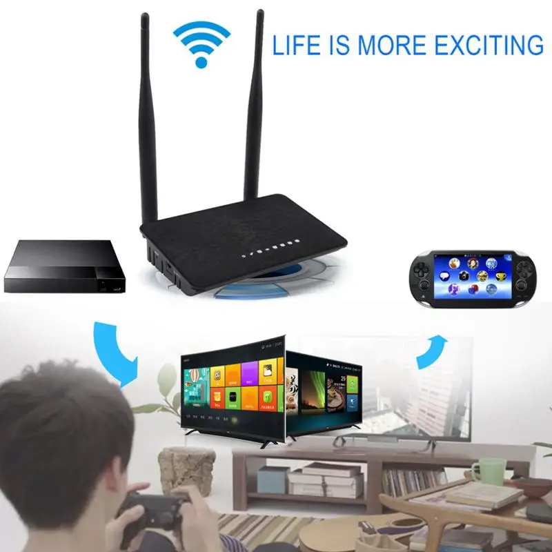 

300Mbps Wireless WiFi Router 1WAN + 4LAN Ports 802.11b/g/n MT7628KN Chipset 2.4Ghz Wi-Fi Repeater Booster With Fixed Aerial