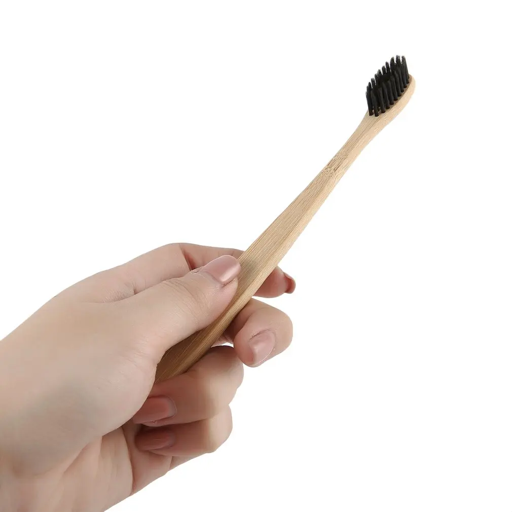 

Handmade Comfortable Eco-friendly Environmental Toothbrush Bamboo Handle Toothbrush Charcoal Bristles Health Oral Care