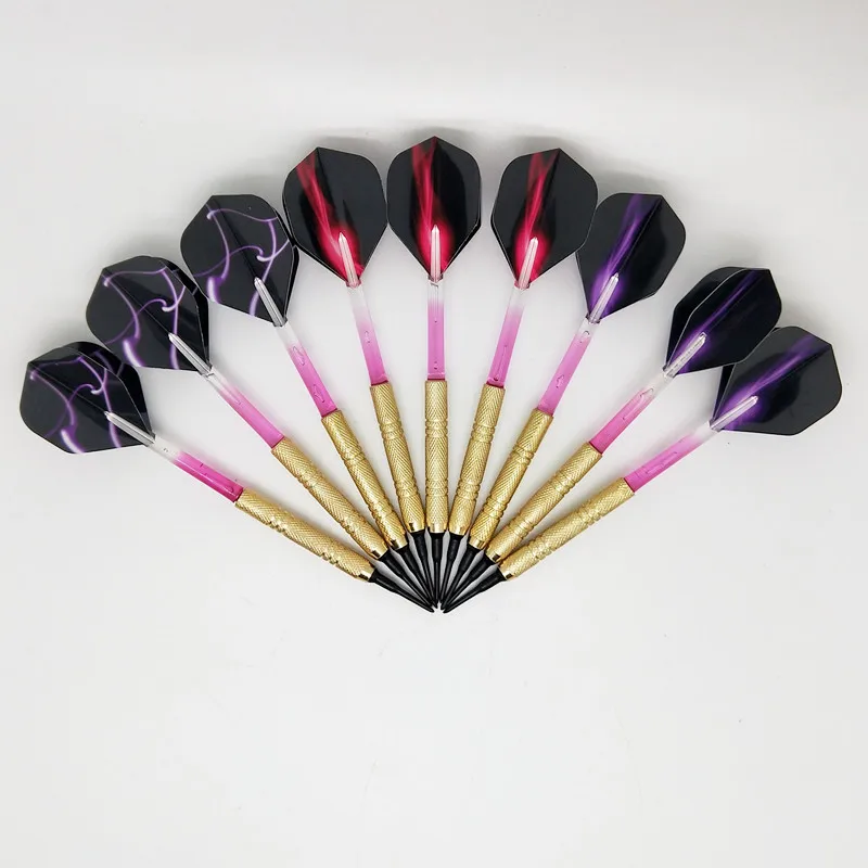 

6/9 Darts Professional 14g Nylon Gradient Darts Rod High Quality PET Dart Flying Nylon Soft Tip Electronic Dart