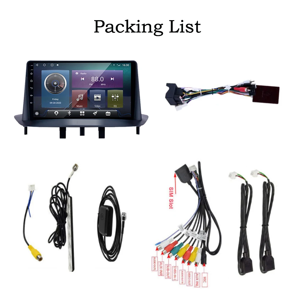 

QNavi Eight-Core Android 10.0 Car Radio Multimedia Video Player GPS Navigation For Renault Megane 3 2009 - 2014 AI Voice Control