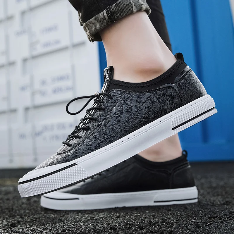 Мужские повседневные деловые лоферы дышащие туфли на плоской подошве