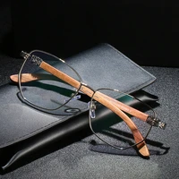 high quality wooden gold glasses frame men optical rim eyeglasses frames brand designer prescription myopia hyperopia spectacles