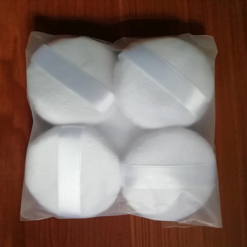 5 шт. хлопковый спонж с лентой для ношения пудры ухода за лицом косметические