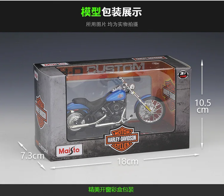 

Maisto 1:18 Harley 2002FXSTB Night Traink Alloy Motorcycle Diecast Bike Car Model Toy Collection Mini Moto Gift