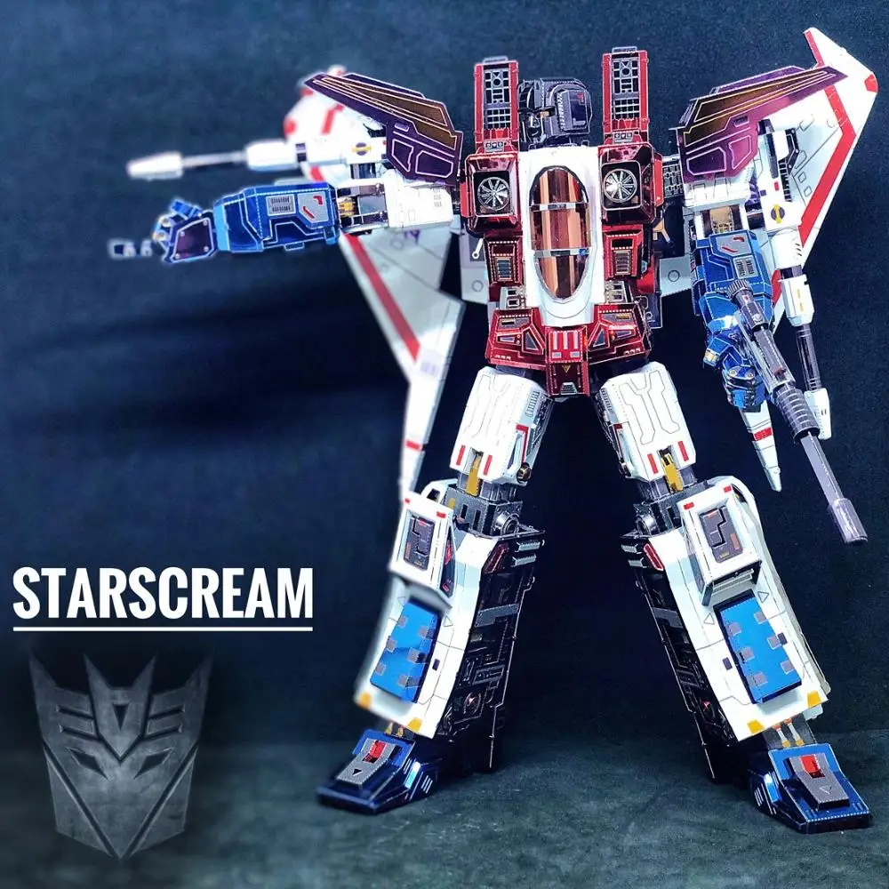 Металлический 3D пазл MU G1 Классическая модель робота сделай сам сборная Лазерная