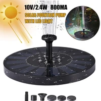 2 4w10v high efficiency solar pump stable floating led fountain with automatic color change for garden pond swimming pool wo