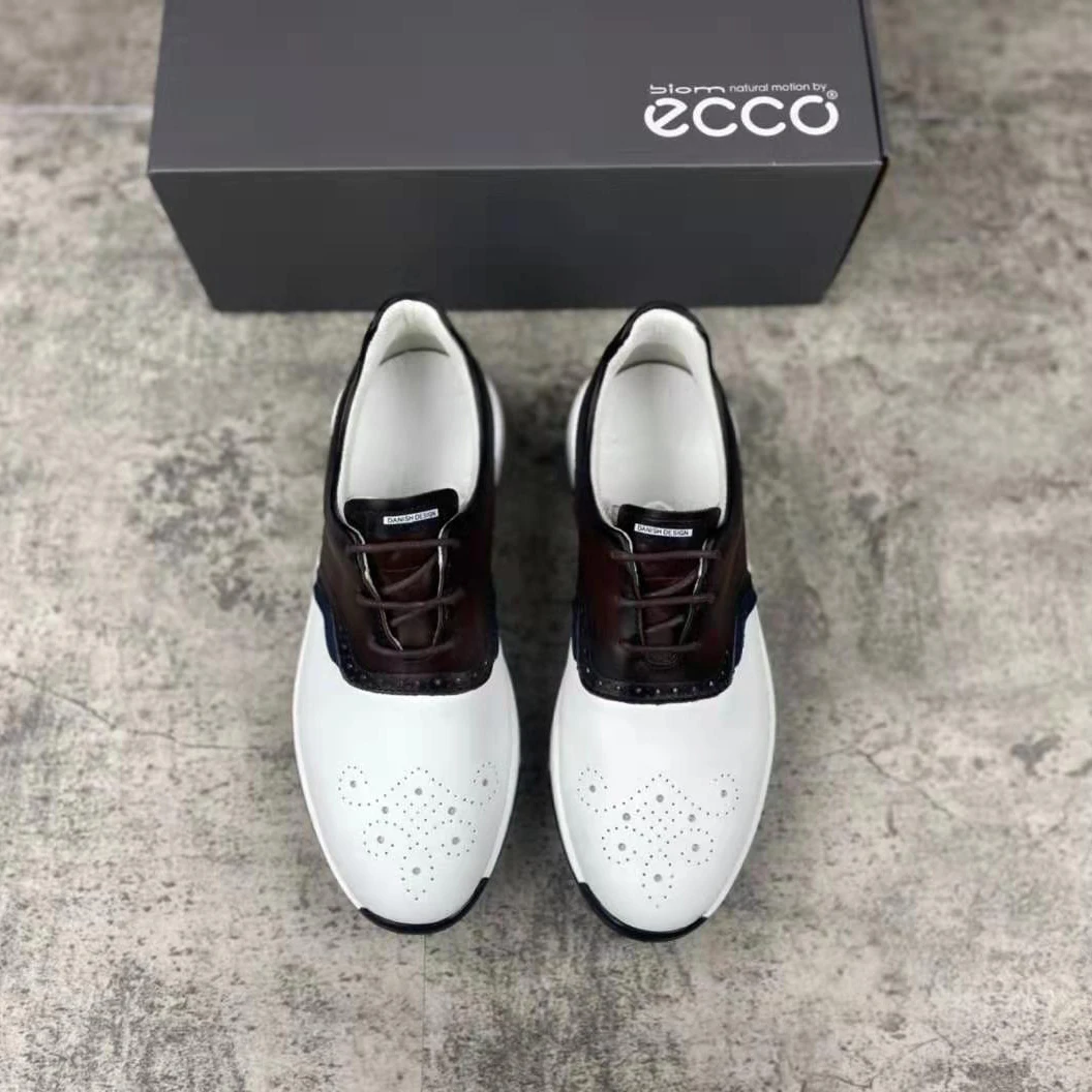 

British Golf Shoes Men's Brand Golf Sport Sneakers Genuine Leather Loafers Businessman Golf Training Shoes Authentic Gym Walking