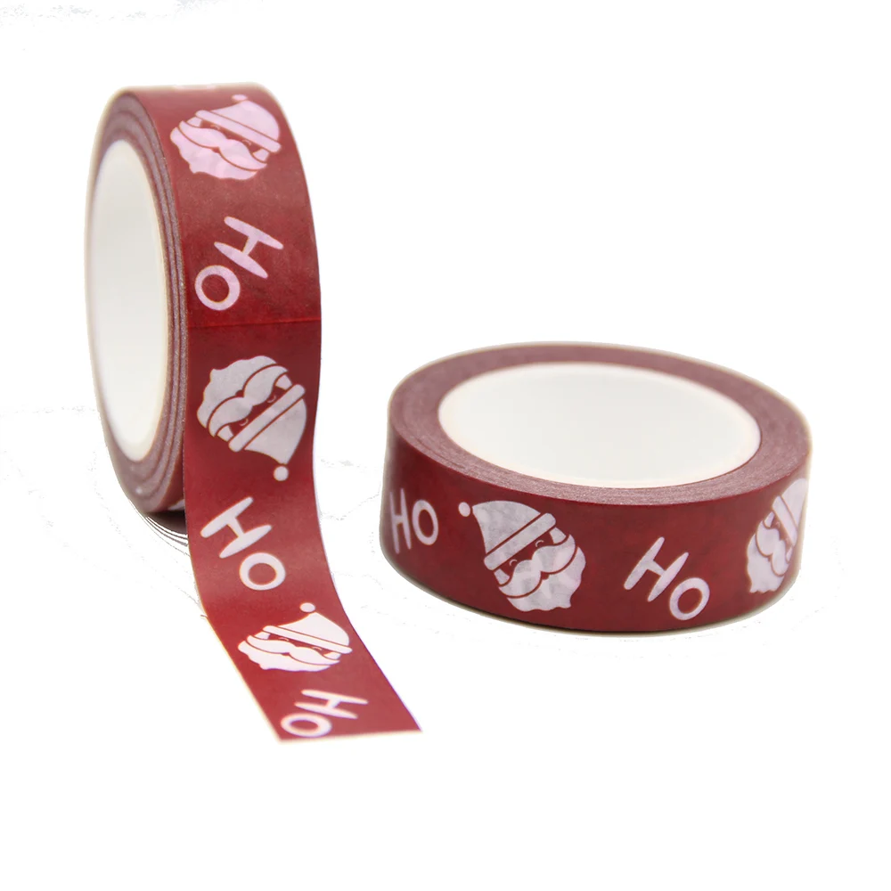 

2021 NEW 1PC 15mm x 10m Christmas HOHO Santa Claus Washi Tape Scrapbook Paper Masking Adhesive Merry Christmas Washi Tape Set