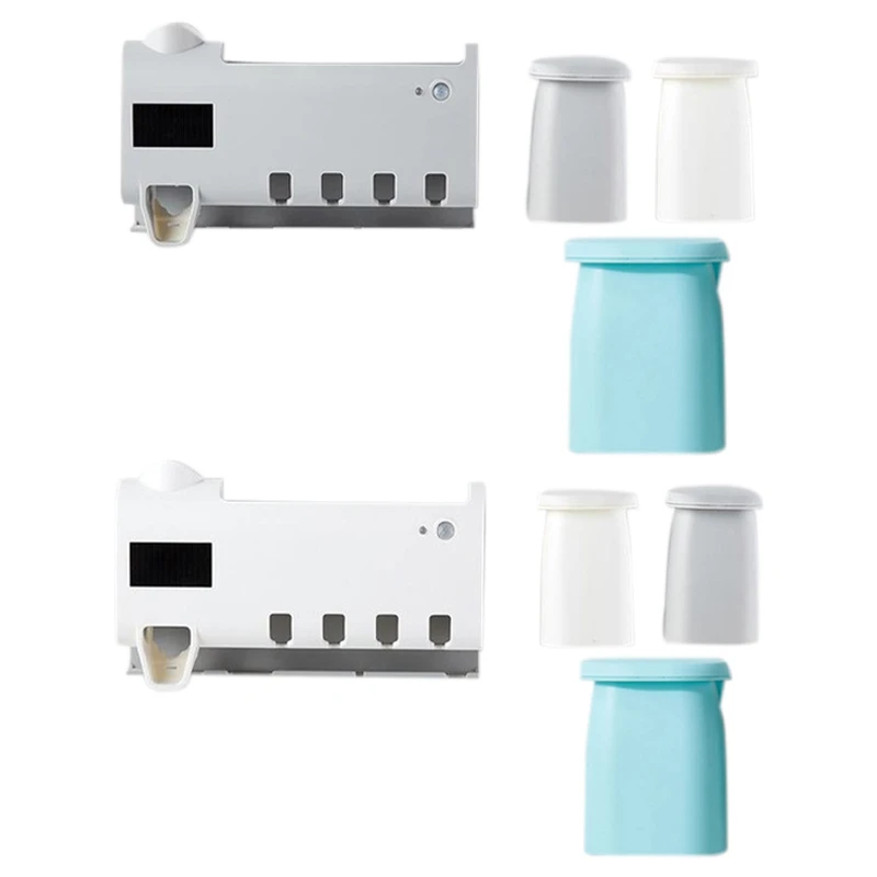 

UV Toothbrush Dispenser Wall Hanging Toothbrush Holder Automatic Toothpaste Dispenser Squeezer Bathroom Accessories
