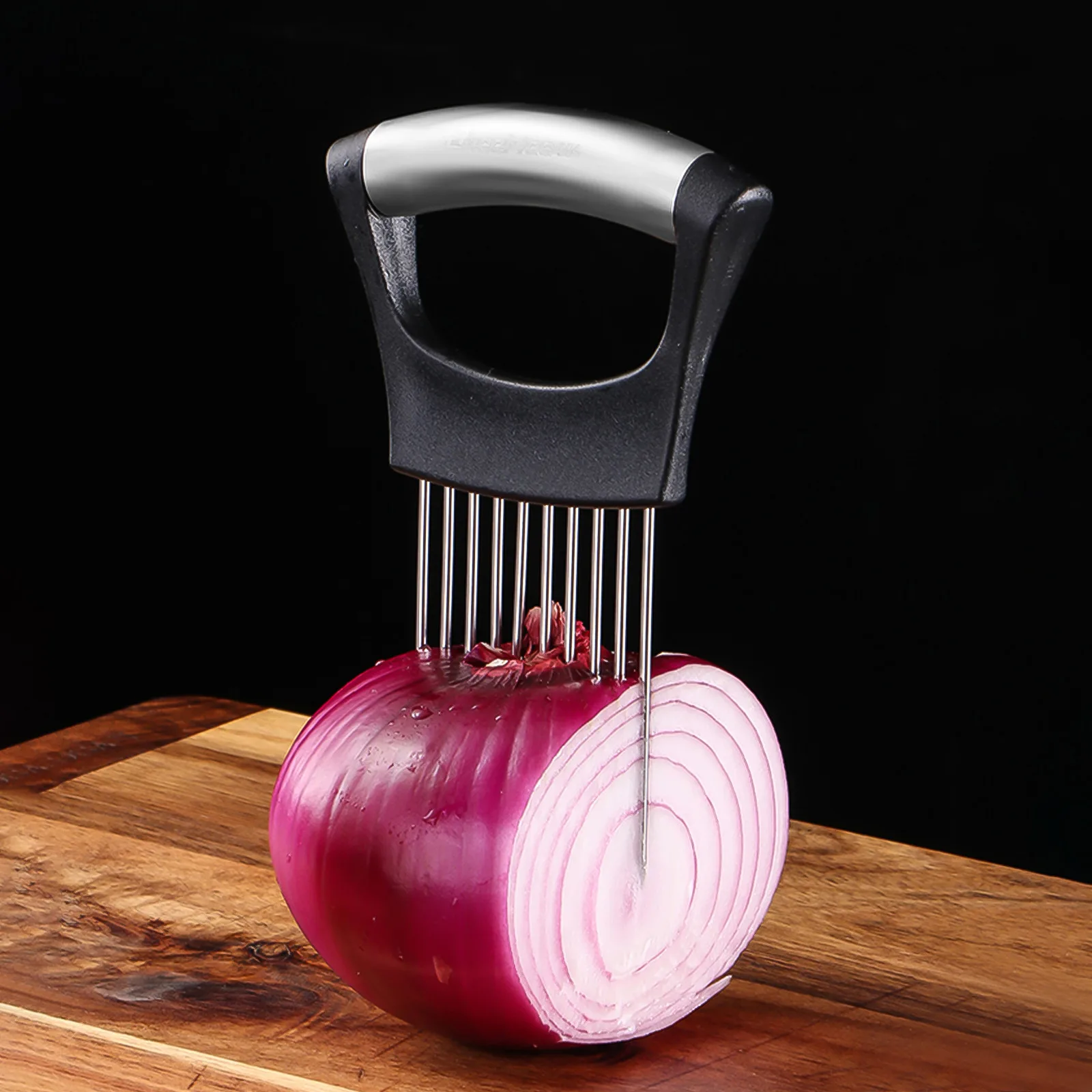 

Creative Onion Cutter Slicer Stainless Steel Onion Holder Fork Vegetable Tomato Holder Cutter Potato Slicer kitchen Accessories