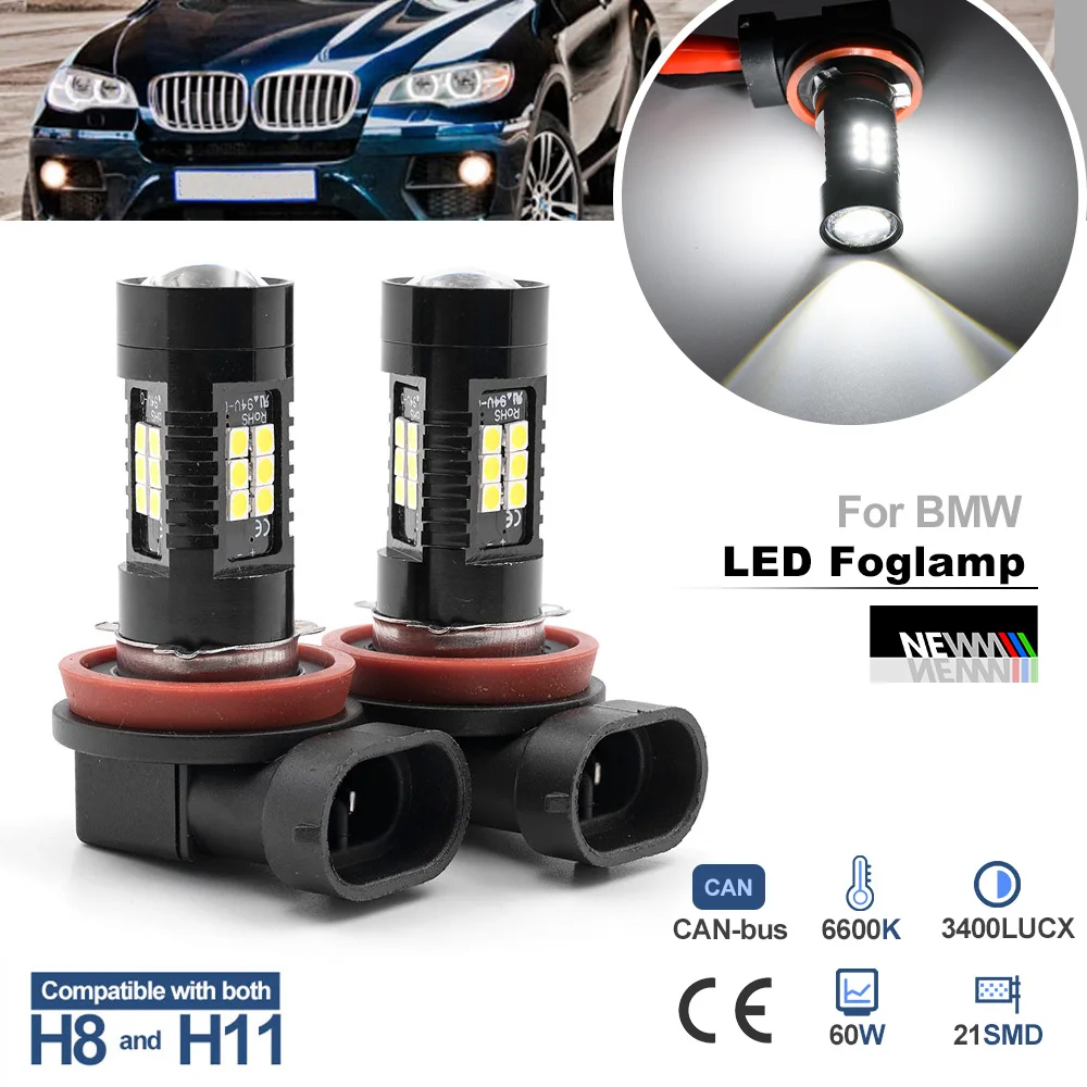Светодиодные противотуманные фары H8 H11 для BMW X1 E84 X3 E83 F25 X4 F26 X5 E70 F15 X6 F16 | Автомобили