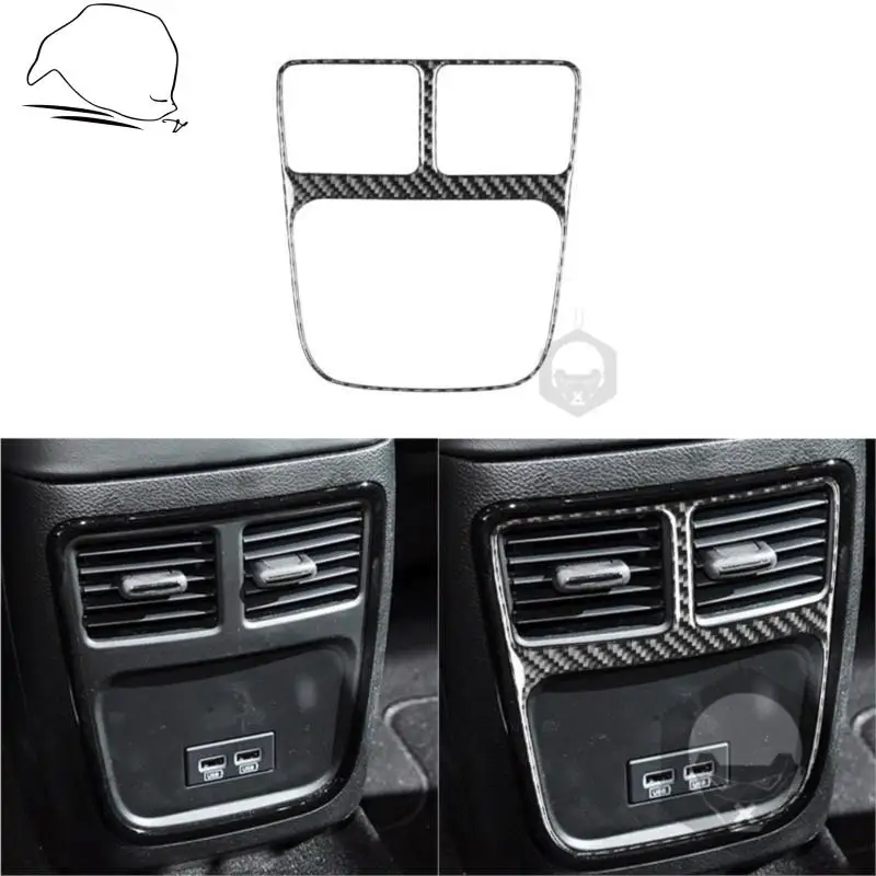 

Чехол из углеродного волокна на заднюю вентиляционную решетку для Dodge Charger LD 2015 + наклейка на раму с USB внутренняя отделка Накладка для тюнинг...