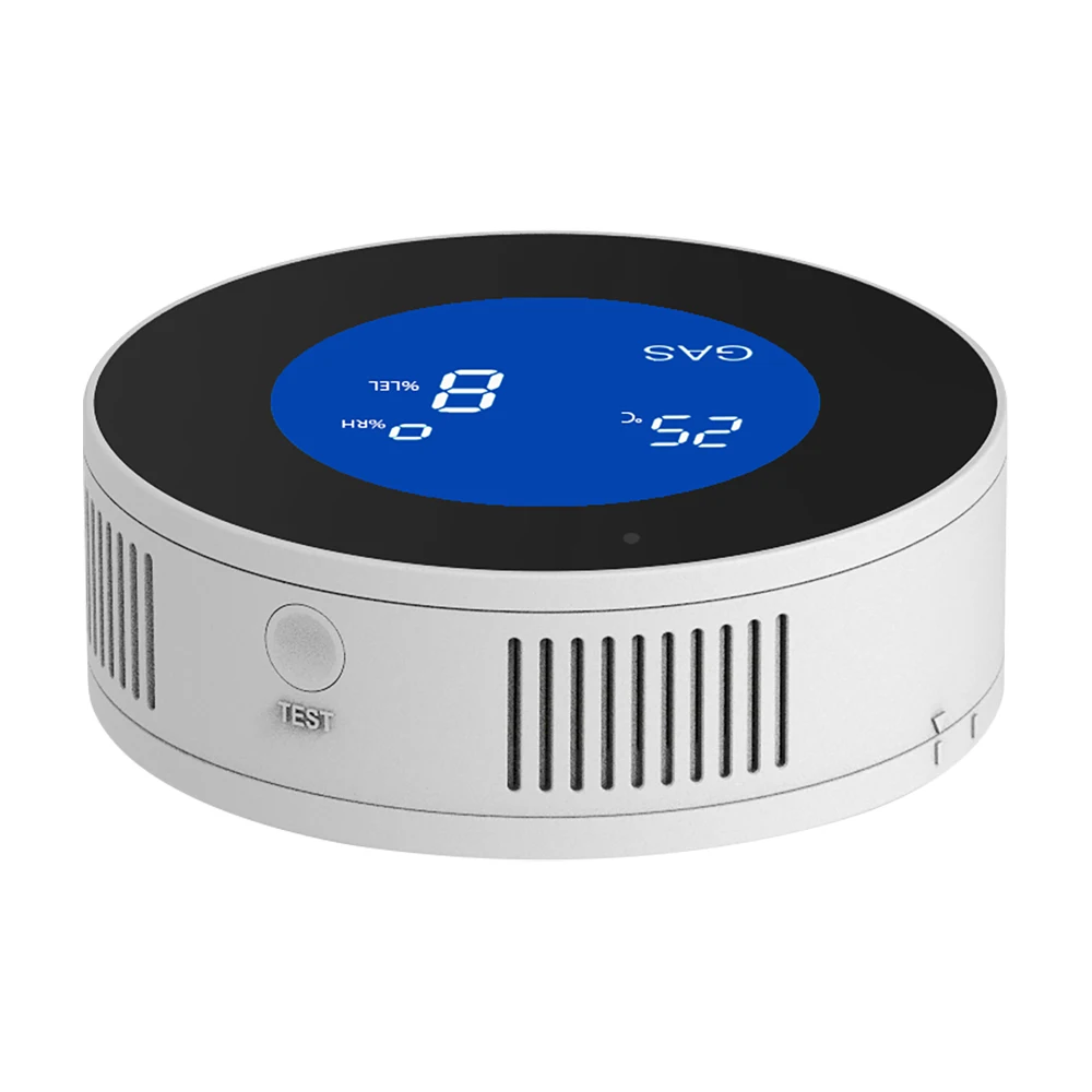 

Smart wi-fi control, gas leak detector Smart home gas alarm sensor with LCD screen