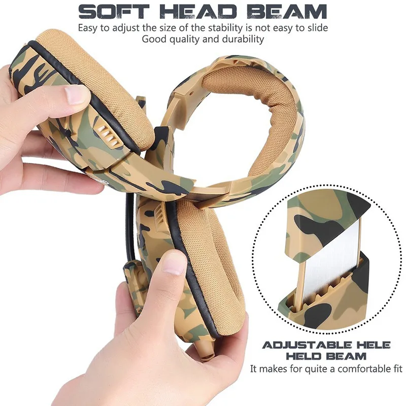 K1B камуфляжные наушники PS4 переключатель игра кабельная гарнитура телефон