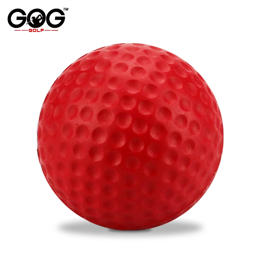 red 20pcs 20 шт./лот пакет яркий цвет светильник для тренировок в помещении и на улице Практика Гольф Спорт Эластичные пенопластовые шарики из полиуретана Прямая поставка - Цвет: red 20pcs