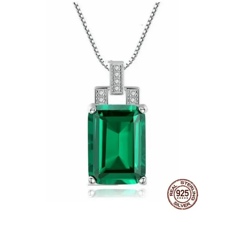 Ожерелье женское с кулоном из серебра 30% пробы цирконием ААА|Ожерелья подвеской| |