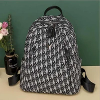 new women luxury fashion waterproof oxford backpack letter large capacity zipper shoulder bags casual travel rucksack school bag