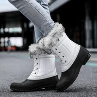 2021 winter new martin boots women plus velvet warmth 30 degrees outdoor mid calf snow boots waterproof non slip cotton shoes