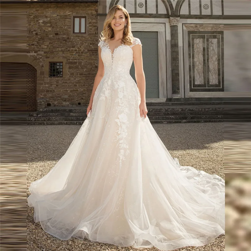 

Кружевное платье с коротким рукавом, аппликацией и кружевной аппликацией, 2021