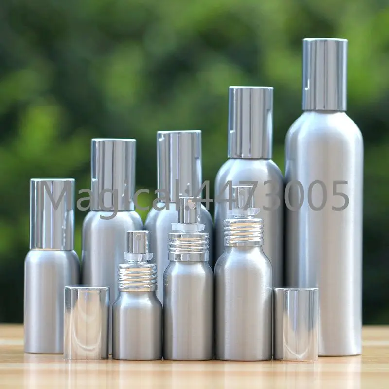 

1pcs high-grade 500ml Aluminum silver empty spray bottle Fine Mist Refill cosmetic spray jar Sample subpackage travel bottle
