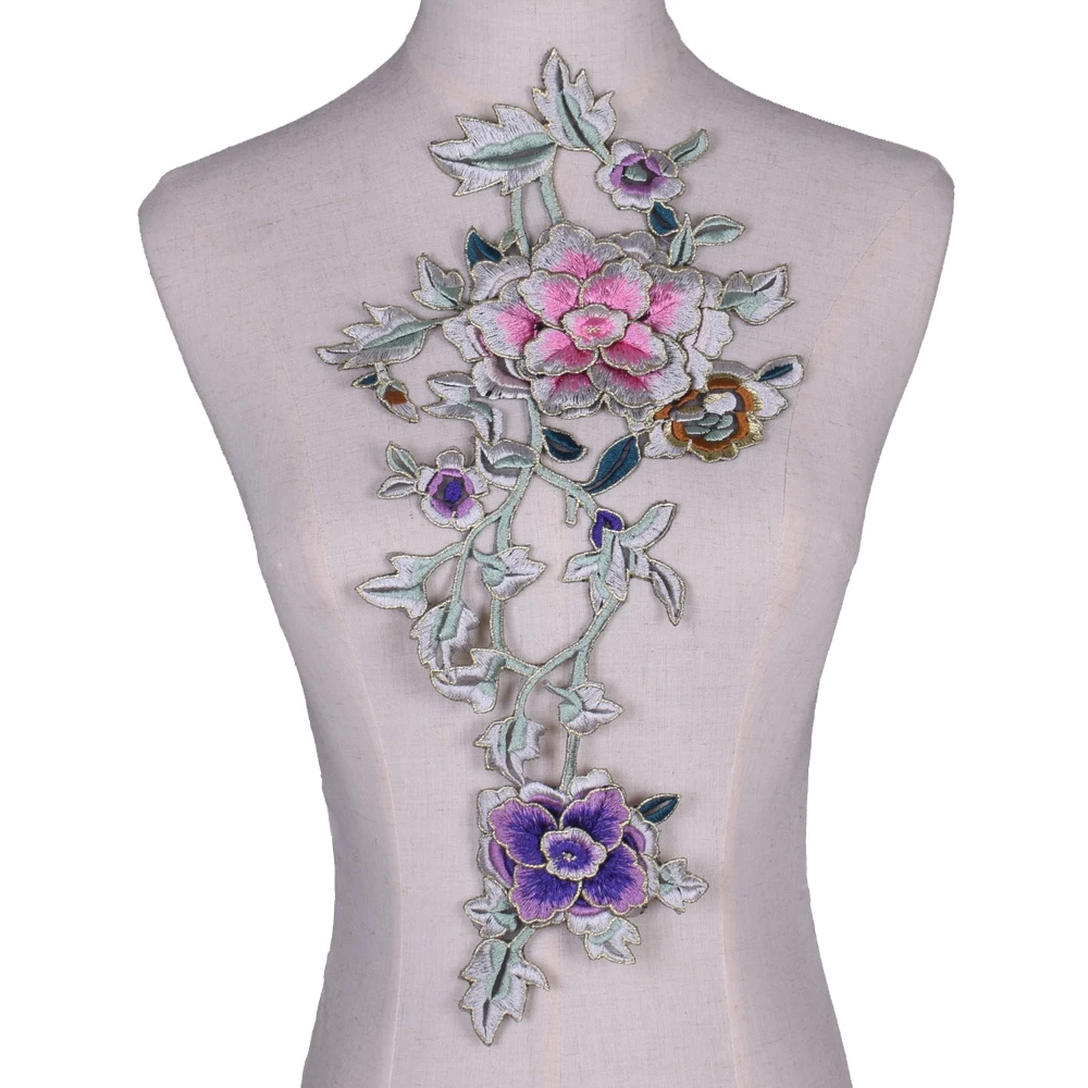 

1Pc 3D Flower Patches Sew on Clothing Embroidery Badges Jackets DIY Hats Bag