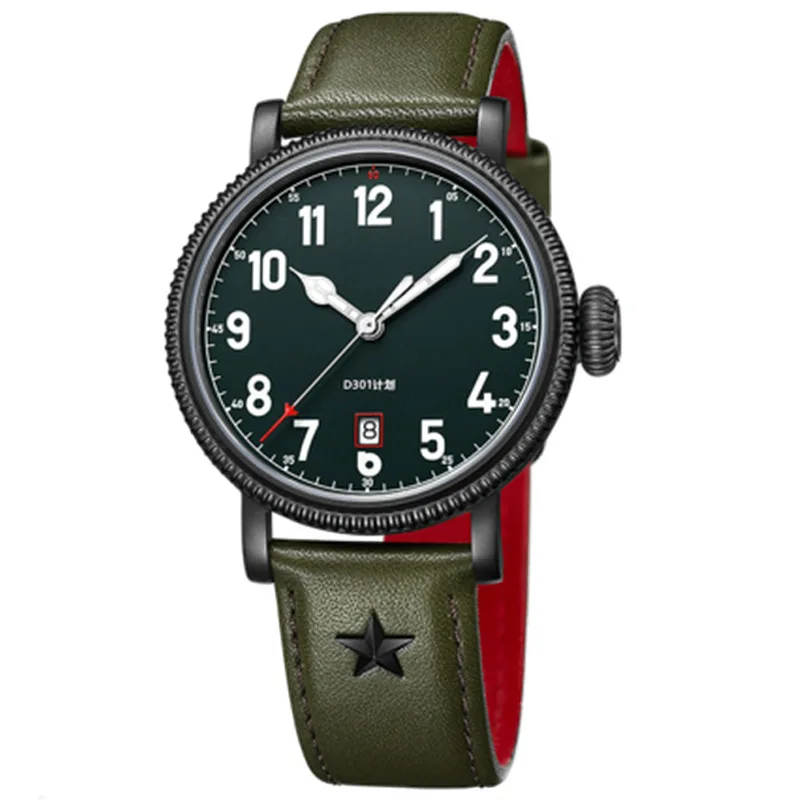 Механические поверхности движения Серебристые наручные часы водонепроницаемые