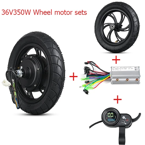 36V350W motor kit 12 дюймов BLDC ступица мотора скутера колеса 48 в 500 Вт бесщеточный не-Шестерня Мотор Ступицы 36 В 350 Вт E велосипед мотор колеса для электрического скутера Ebike - Цвет: 36V350W motor kit