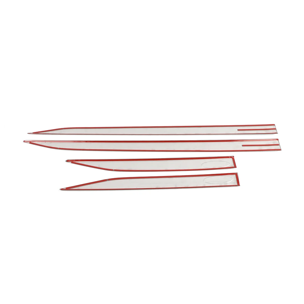 

CarManGo Car Accessories Stainless Door Gate Side Chrome Pad Cover Trim Sticker Frame Decoration for Audi Q3 F3 2018 2019 2020