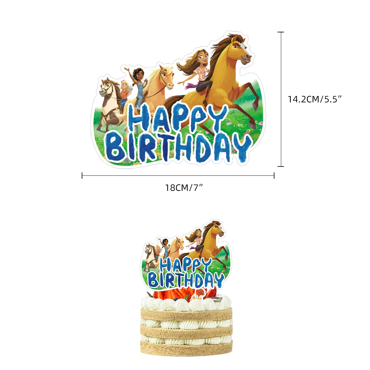 Спиртовая езда дневной день рождения баннер аниме топперы для капкейков