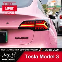 for car tesla model 3 y 2018 2021 tail lamp car accessory fog lights day run light drl h7 led bi xenon bulb model y tail lights