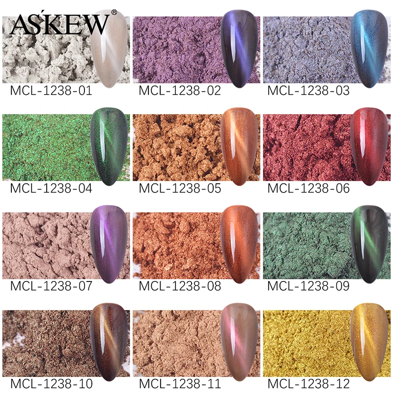 12 шт. магнитные Блестки для ногтей кошачий глаз|Блестки ногтей| |