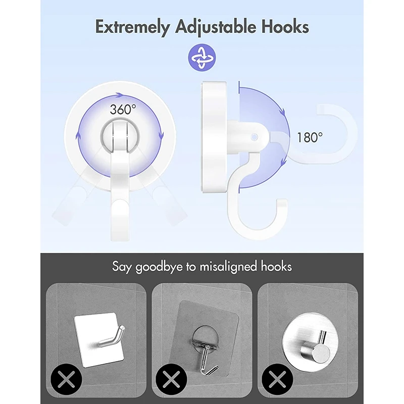 

9Pcs Adhesive Wall Hooks Holder for Hanging Hat, Clothes, Handbag, Shower Wall Hanger Towel Hooks for Bathrooms, Door