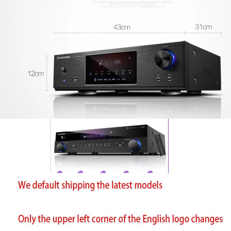 KYYSLB 450 Вт 750 Вт 220 В H-8002 4,0 Bluetooth усилитель HDMI потеря домашнего кинотеатра 5,1 канальный цифровой усилитель Kara OK волокно коаксиальный